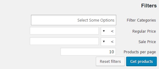 filters1 filters1 ویرایش محصولات در یک زمان در ووکامرس ویرایش محصولات در یک زمان ویرایش محصولات در یک زمان filters1